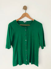 Load image into Gallery viewer, Jigsaw Women’s Short Sleeve Knit Cardigan | M UK10-12 | Green