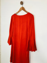 Load image into Gallery viewer, Jigsaw Women's Bell Sleeve Shift Dress | UK14 | Red