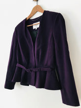 Load image into Gallery viewer, LK Bennett Women's Peplum Blazer Jacket | UK14 | Purple