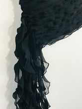 Load image into Gallery viewer, Belinda Ch'ng Women's Halter Neck Ruffle Tank Top | UK10 | Black