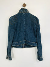 Load image into Gallery viewer, See by Chloé Women's High Neck Zip Denim Jacket | UK12 | Blue