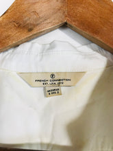 Load image into Gallery viewer, French Connection Women's Lace Long Sleeve Button-Up Shirt | UK6 | White