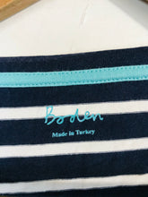 Load image into Gallery viewer, Boden Women's Striped Long Sleeve T-Shirt | UK10 | Blue
