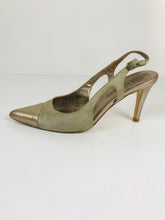 Load image into Gallery viewer, Lisa Kay Women's Sling Back Heels | EU38.5 UK5.5 | Beige