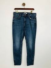 Load image into Gallery viewer, Zara Women's Frayed Hem Slim Jeans | EU42 UK14 | Blue