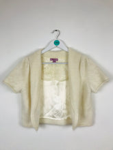 Load image into Gallery viewer, Monsoon Womens Knit Cropped Cardigan | UK14 | Cream