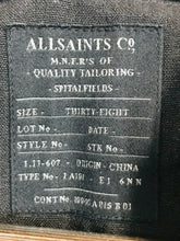 Load image into Gallery viewer, AllSaints Men's Lightweight Blazer Jacket | 38 | Black