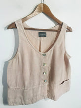 Load image into Gallery viewer, Oska Women's Linen Tank Top | L UK14 | Pink