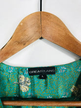 Load image into Gallery viewer, Great Plains Women's Floral Wrap Blouse | L UK14 | Green
