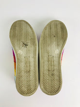 Load image into Gallery viewer, Air & Grace x DLAM Women's Leather Rainbow Trainers | EU39 UK6 | Multicoloured