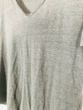 Load image into Gallery viewer, Fat Face Women's Linen T-Shirt | UK14 | Grey