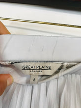 Load image into Gallery viewer, Great Plains Women's Pleated A-Line Skirt | UK8 | Grey