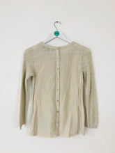 Load image into Gallery viewer, French Connection Women’s Sweater Blouse | XS UK4 | Beige