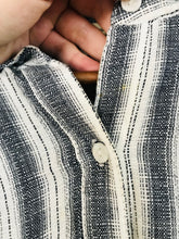 Load image into Gallery viewer, Max Studio Women's Cotton Striped Shirt Dress | L UK14 | Grey