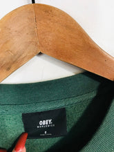 Load image into Gallery viewer, Obey Men's Cotton Sweatshirt | S | Green