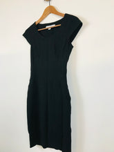 Load image into Gallery viewer, Diane Von Furstenberg Women's Cap Sleeve Sheath Dress | 2 UK6 | Black