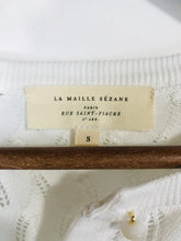 Load image into Gallery viewer, La Maille Sezane Women's Cardigan | S UK8 | White