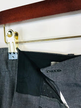 Load image into Gallery viewer, Jigsaw Women's Cotton Check Smart Trousers | UK14 | Grey