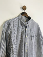 Load image into Gallery viewer, Burberry Men's Cotton Check Button-Up Shirt | L | Blue