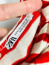 Load image into Gallery viewer, Zara Women's RibbedStriped Bodycon Dress | M UK10-12 | Red