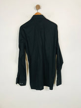 Load image into Gallery viewer, Hugo Boss Men's Cotton Long Sleeve Button-Up Shirt | L | Black