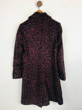 Load image into Gallery viewer, Karen Millen Women's Wool Alpaca Leopard Print Overcoat | UK10 | Red