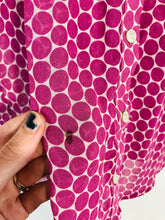 Load image into Gallery viewer, Boden Women's Polka Dot Short Sleeve Blouse Button-Up Shirt | UK10 | Purple