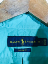 Load image into Gallery viewer, Ralph Lauren Men's Short Sleeve Button-Up Shirt | M | Green