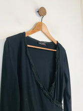 Load image into Gallery viewer, Marc Cain Women's V-Neck Wrap Blouse | US4 UK8 | Black