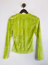 Load image into Gallery viewer, Stine Goya Women's Velvet Striped T-Shirt NWT | XS UK6-8 | Green