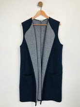 Load image into Gallery viewer, Laura Ashley Women's Wool Sleeveless Cardigan | UK16 | Blue