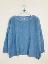 Load image into Gallery viewer, John Lewis Women’s Light Linen Blend Knit Jumper | UK16 | Blue