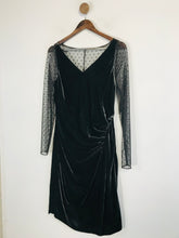 Load image into Gallery viewer, L.K. Bennett Women's Velvet Polka Dot Sheath Dress NWT | UK14 | Grey