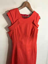 Load image into Gallery viewer, Reiss Women's High Neck Bodycon Dress | UK10 | Orange