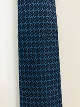Load image into Gallery viewer, Hermès Men’s Branded Silk Suit Tie | Blue