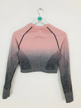Load image into Gallery viewer, Gymshark Women’s Long Sleeve Gym Crop Top | M | Grey