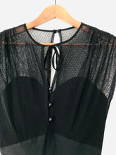 Load image into Gallery viewer, Stop Staring by Alicia Estrada Women's Mesh Bodycon Dress | M UK10-12 | Black