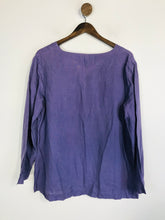Load image into Gallery viewer, Nicole Farhi Women's V-Neck Blouse | UK12 | Purple
