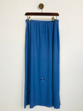Load image into Gallery viewer, Jacques Vert Women's Floral Embroidered Maxi Skirt | UK10 | Blue