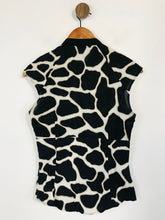 Load image into Gallery viewer, Karen Millen Women's High Neck Pleated Blouse | UK10 | Black