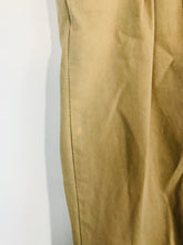 Load image into Gallery viewer, Zara Women's Cotton Pleated Chinos Trousers | L UK14 | Beige