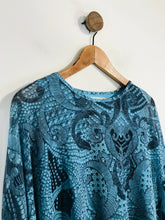 Load image into Gallery viewer, Postcard Women's Patterned Layered Blouse | Size 2 | Blue