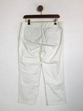 Load image into Gallery viewer, Boden Women's Crop High Waist Chinos Trousers | UK12 | White