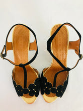 Load image into Gallery viewer, Chie Mihara Women’s Leather Heeled Sandals | 39 UK6 | Black