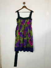 Load image into Gallery viewer, Mango Women's Silk Floral A-Line Dress | L UK14 | Multicoloured