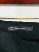 Load image into Gallery viewer, Zara Women's Striped Slim Casual Trousers | M UK10-12 | Black