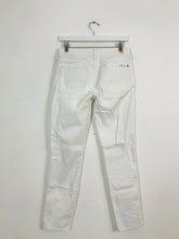 Load image into Gallery viewer, 7 For All Mankind Women’s Skinny Cropped Jeans | 27 UK10 | White