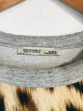 Load image into Gallery viewer, Zara Women's Long Sleeve Leopard Print T-Shirt | M UK10-12 | Multicoloured