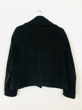 Load image into Gallery viewer, Paul Costelloe Women’s Pinstripe Pea Coat | UK14 | Black
