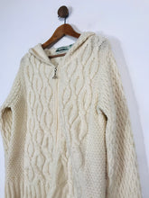 Load image into Gallery viewer, Arancraft Men's Merino Zip Cardigan | M | White